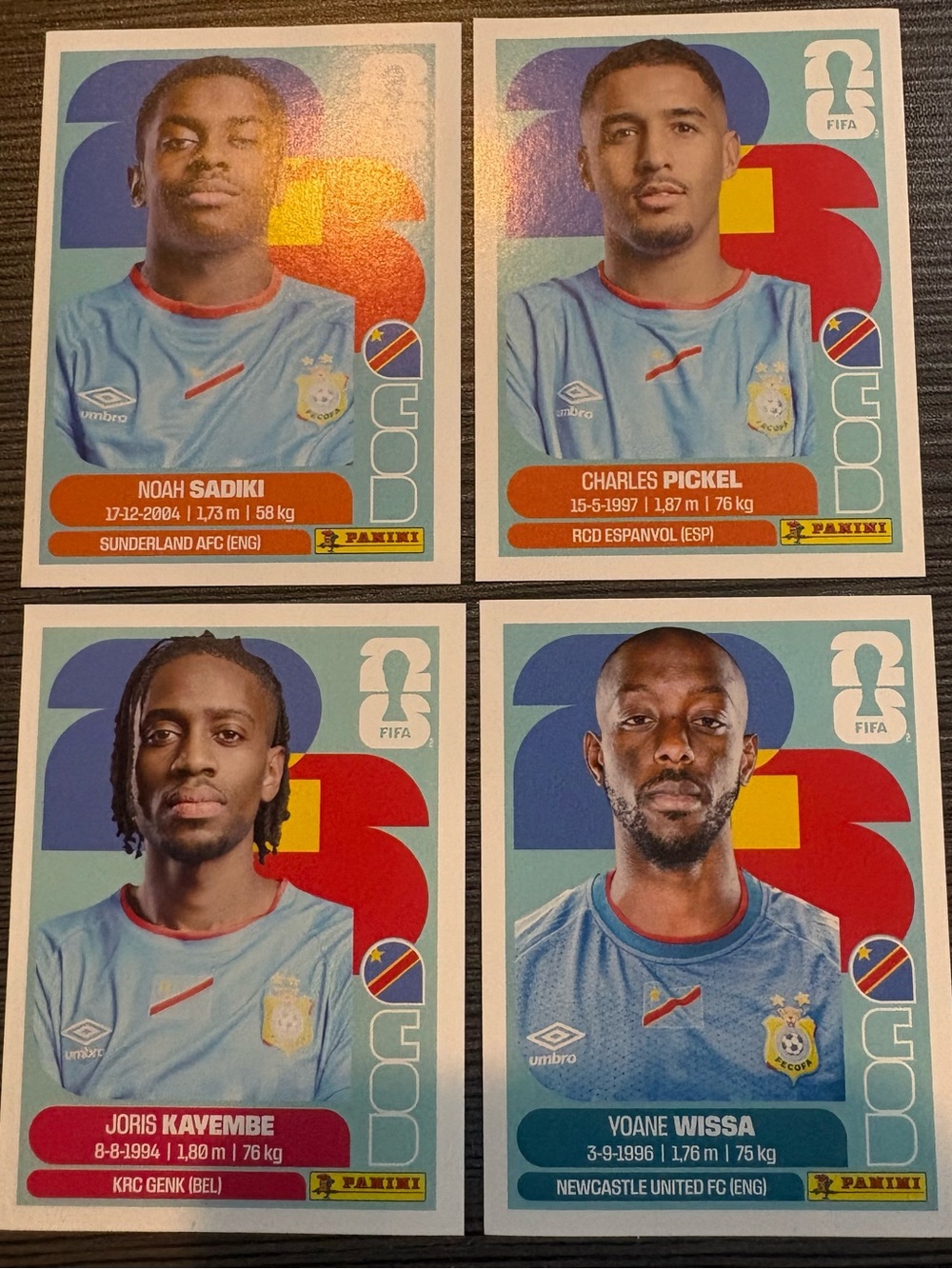 Panini FIFA World Cup 2026 - Congo DR Player Sticker